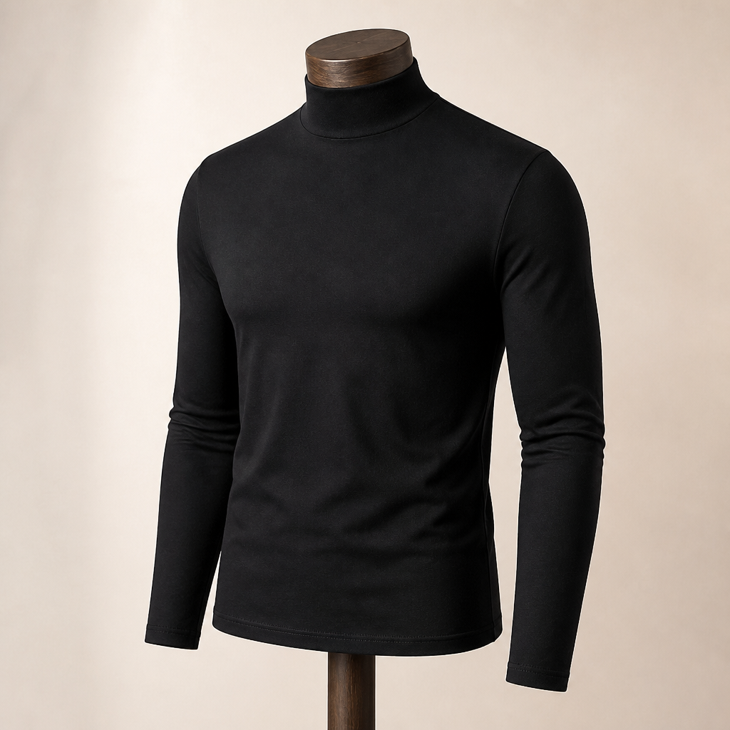 TitanFit™ – Sleek Slim Fit Mock Neck Long Sleeve Base Layer