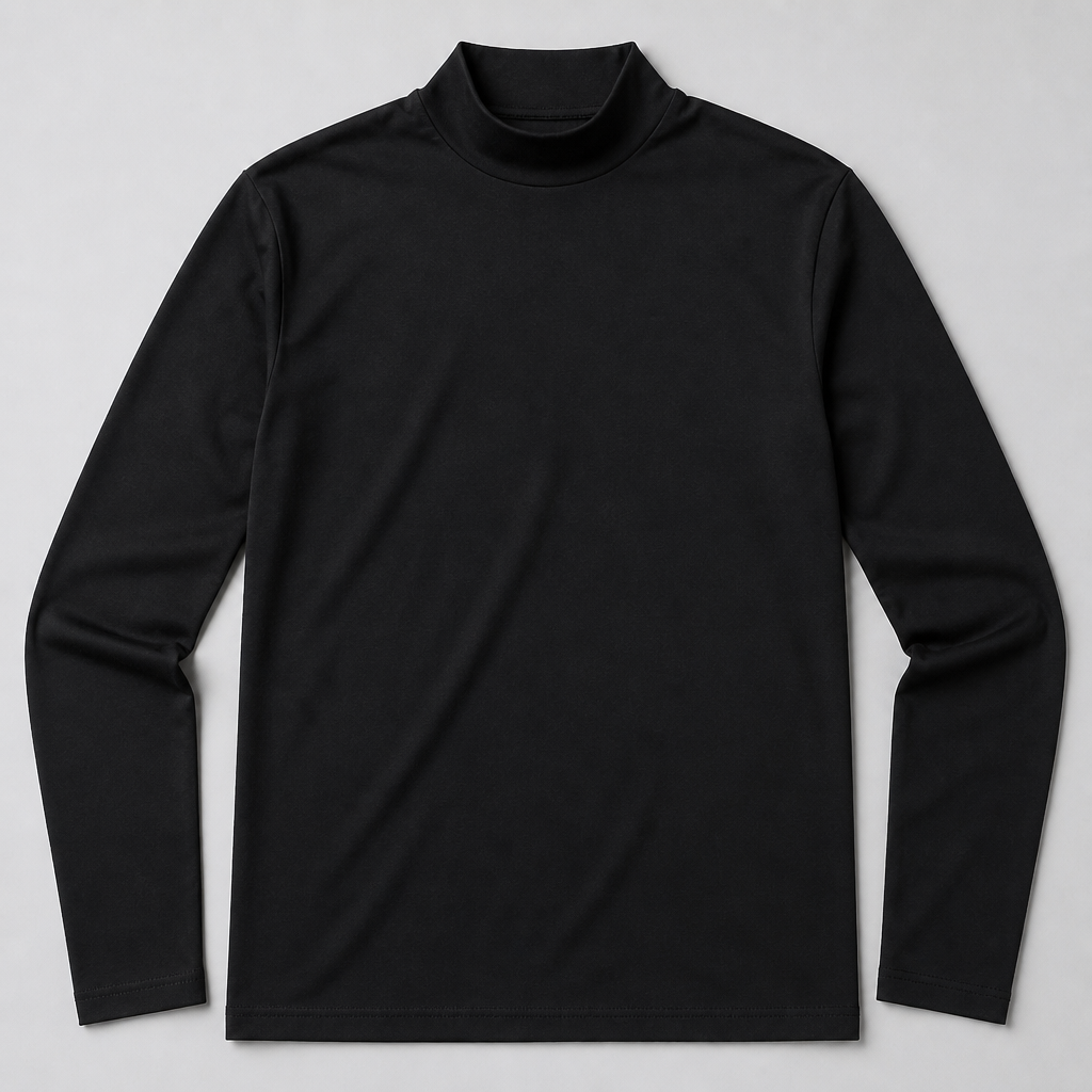 TitanFit™ – Sleek Slim Fit Mock Neck Long Sleeve Base Layer