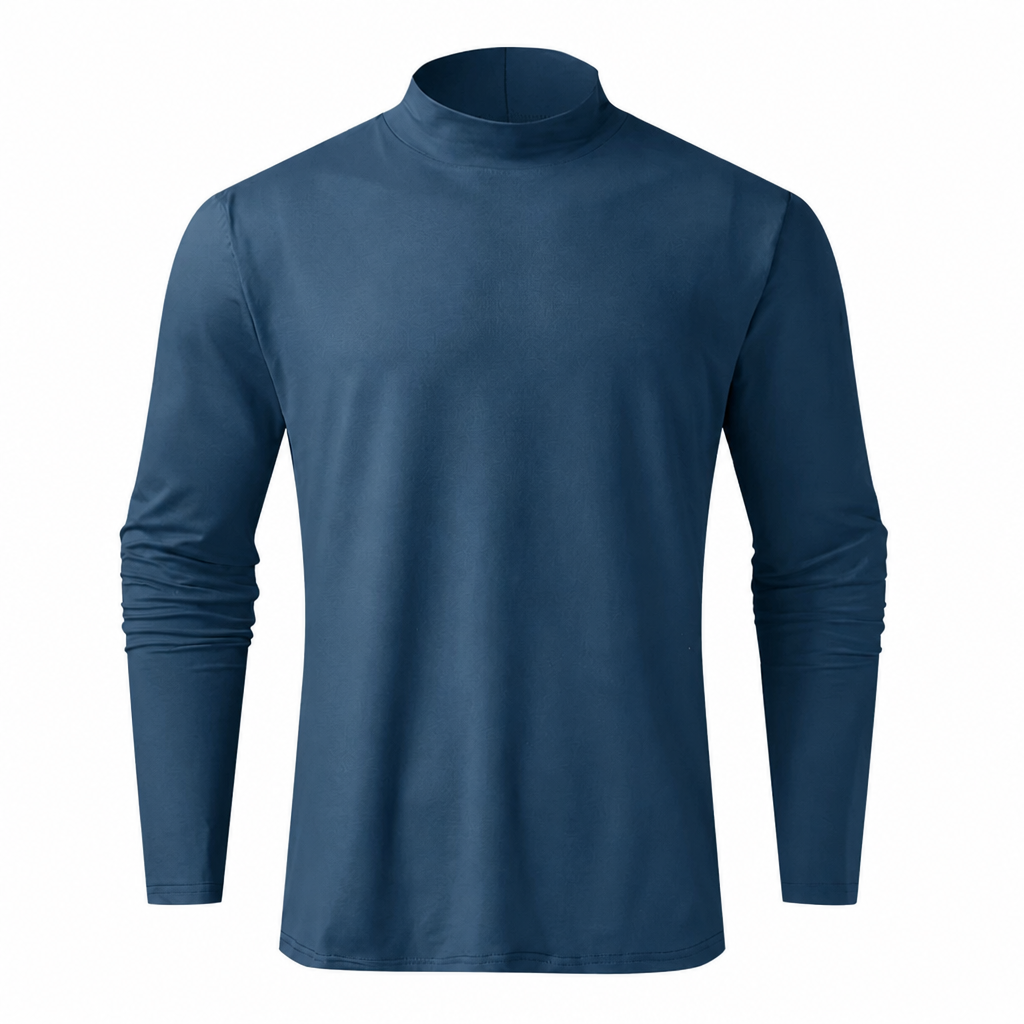 TitanFit™ – Sleek Slim Fit Mock Neck Long Sleeve Base Layer