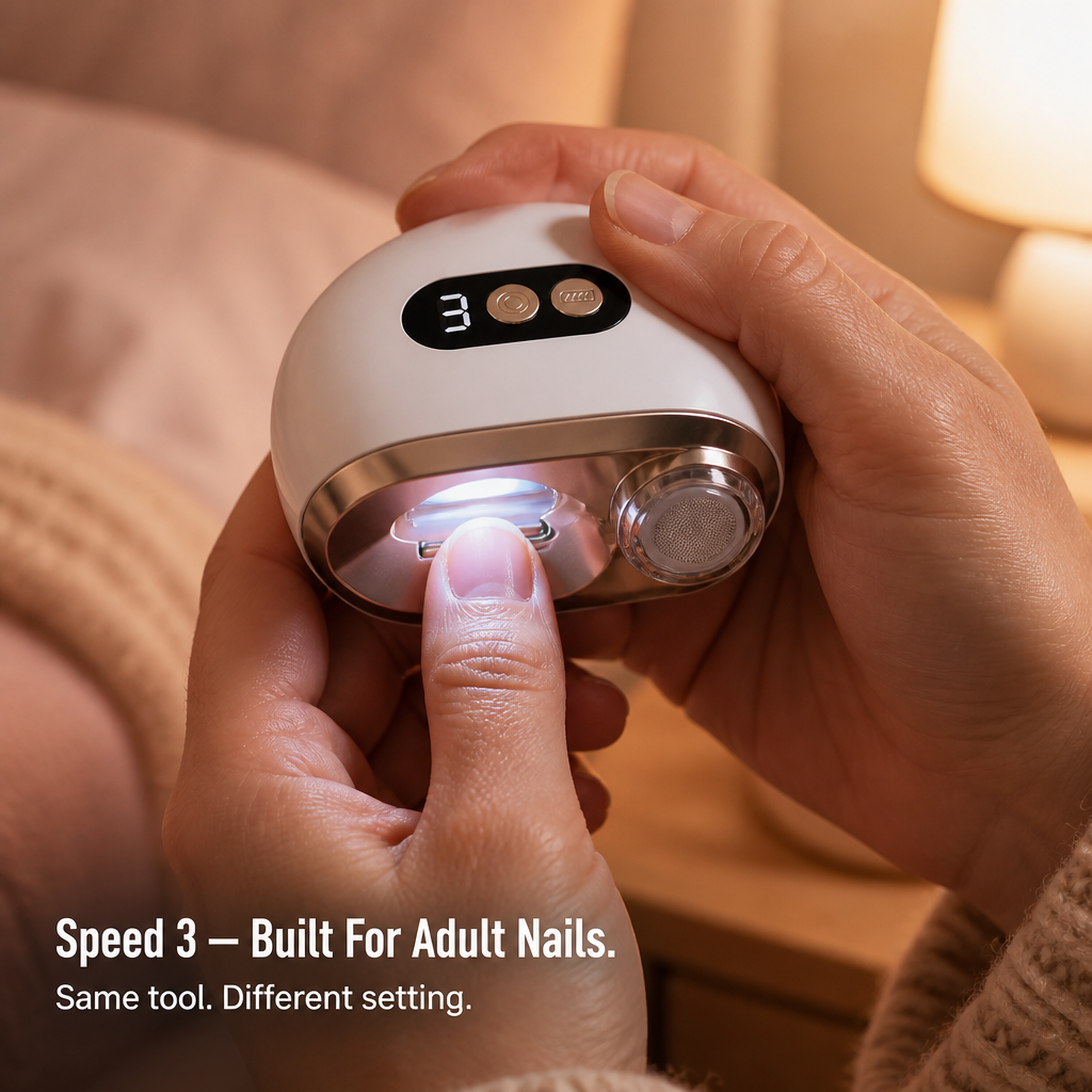 LuminaClip™ — Trim, File & Polish Every Nail In The House (Even Baby's)