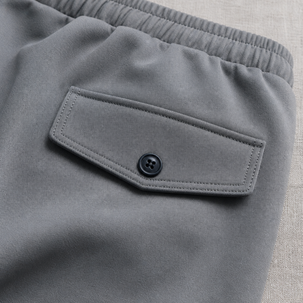 FitEase™ – Tapered Cargo Joggers with Elastic Drawstring Waist