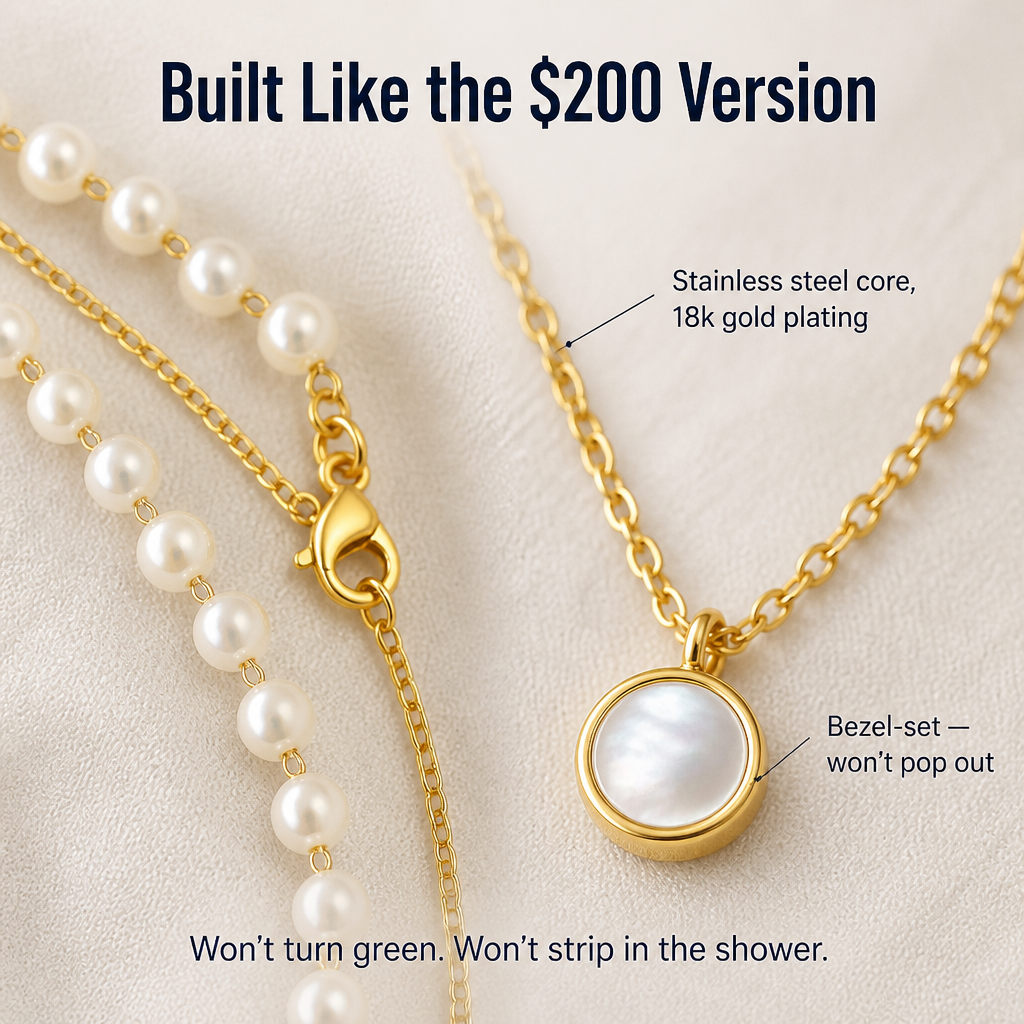 LumenaMuse™ — Wear the Layered Pearl Look Without Tangled Chains