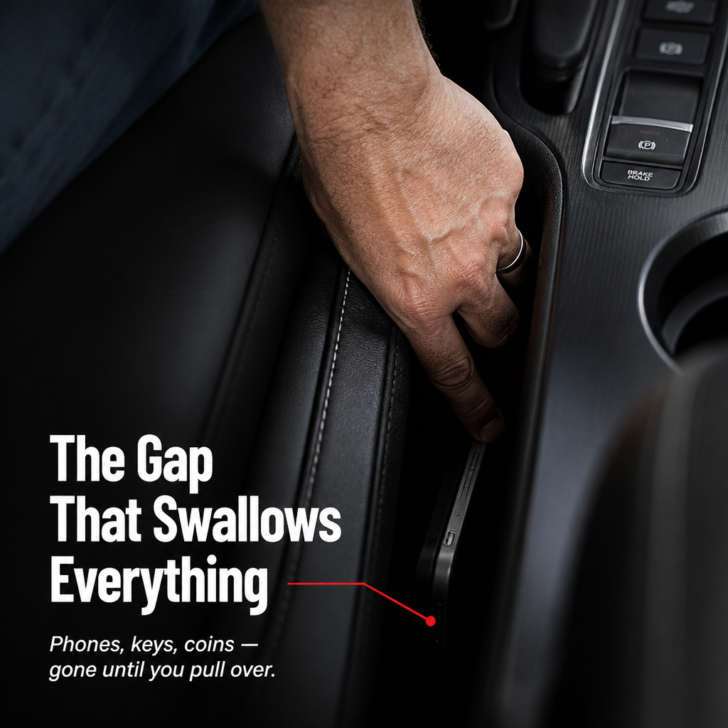 GlideGuard™ — Block the Seat Gap That Swallows Your Phone, Keys & Coins