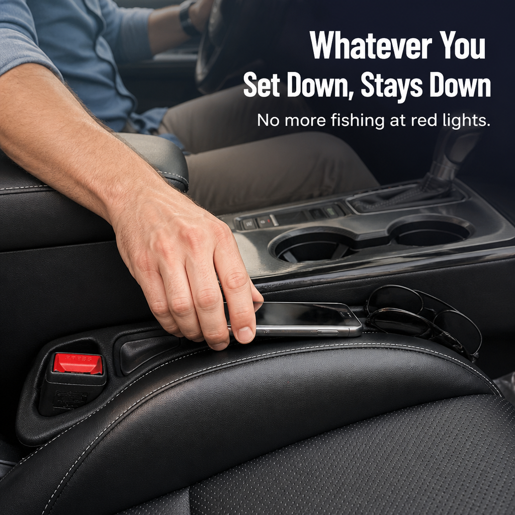 GlideGuard™ — Block the Seat Gap That Swallows Your Phone, Keys & Coins