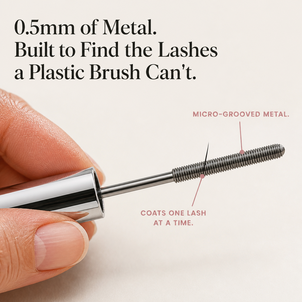 LushMist™ — Coat Every Fine Lash a Plastic Brush Misses, Without Clumps