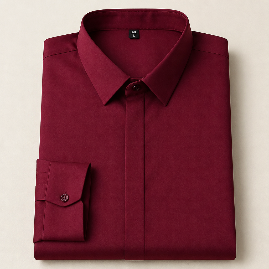 Maxton™ – Slim-Fit Wrinkle-Free Dress Shirt with 4-Way Stretch