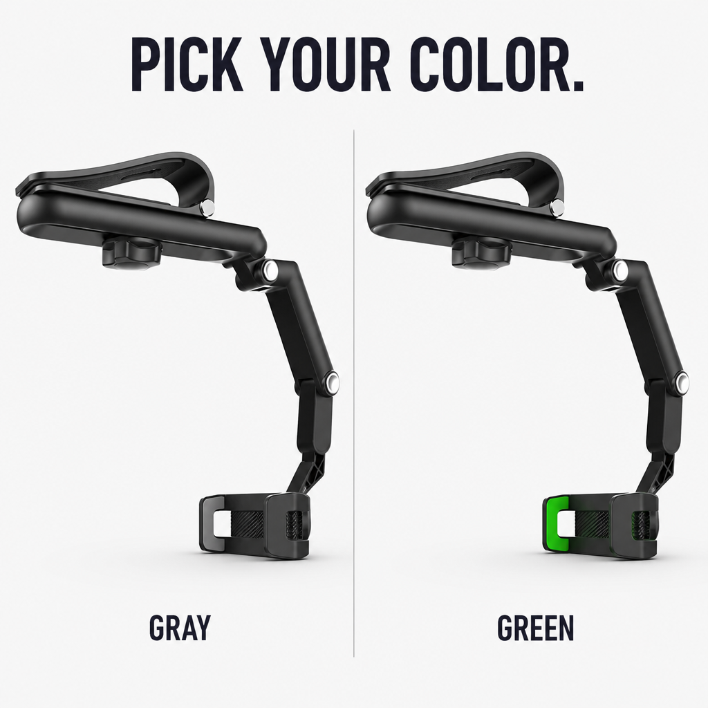 GripLock™ — Clip Your Phone to the Sun Visor for Eye-Level GPS