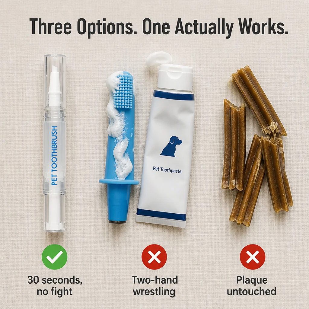 SmilePaw™ — End the Brushing Battle and Lift Tartar in 30 Seconds Daily