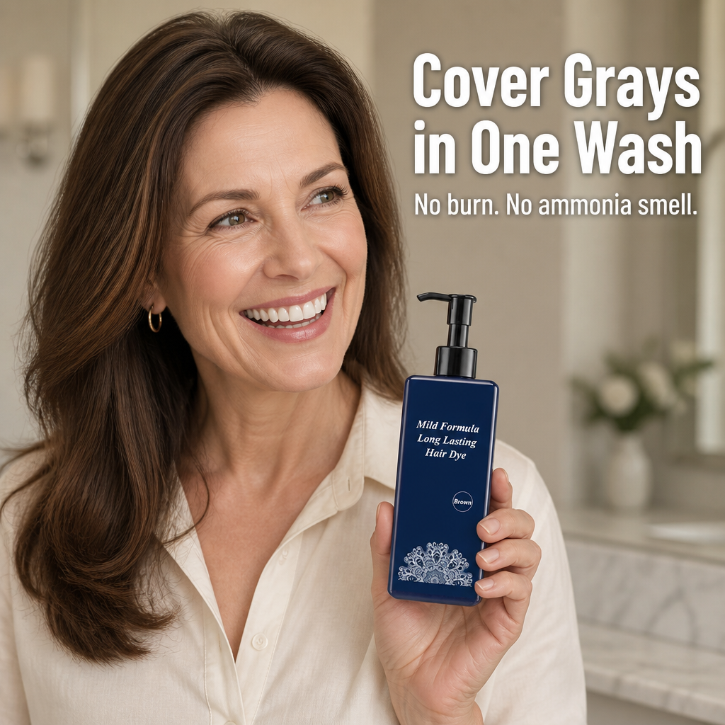 VividAura™ — Cover Stubborn Grays in One Wash Without the Scalp Burn