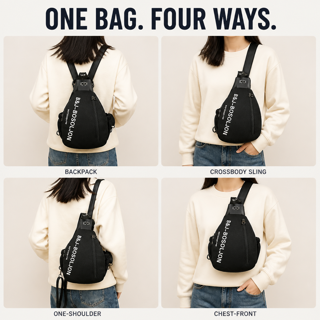 VersaFlow™ — Switch From Backpack to Sling in 3 Seconds Flat