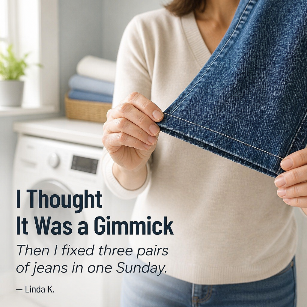 StitchLite™ — Mend Hems, Patches & Tears In Under A Minute