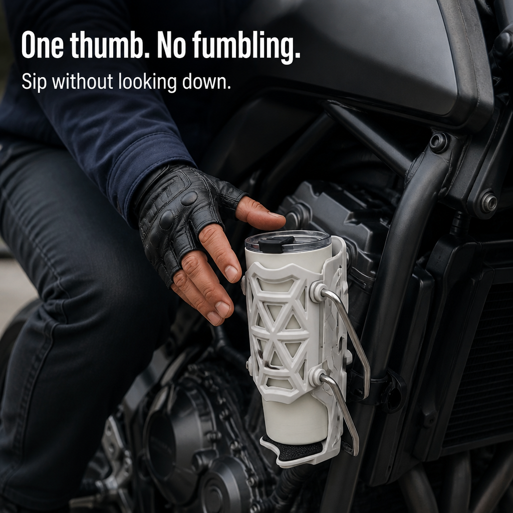 VeloGrip™ — Lock Your Bottle Down So It Stops Bouncing Out on Bumps