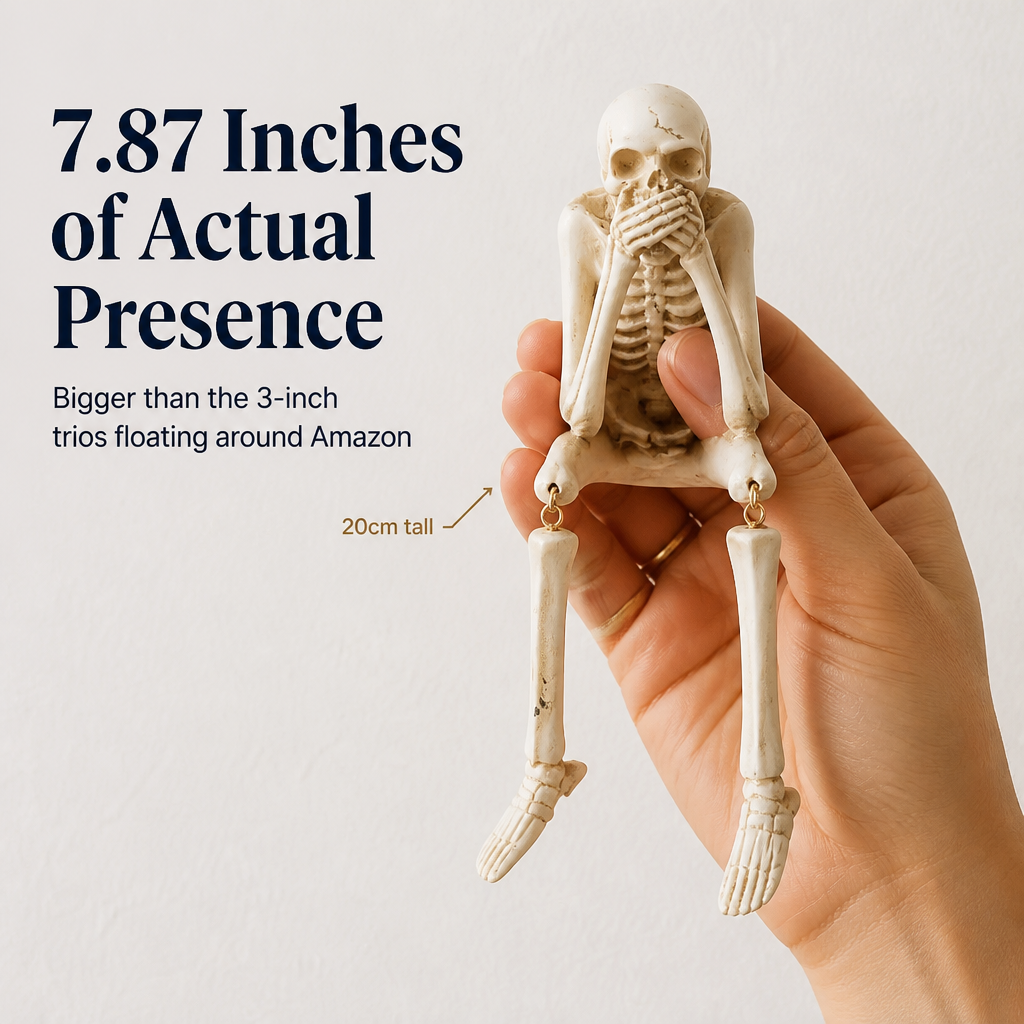 ChuckLuxe™ — Style Your Shelf With the Dangling-Leg Skeleton Trio Everyone Asks About | Set of 3
