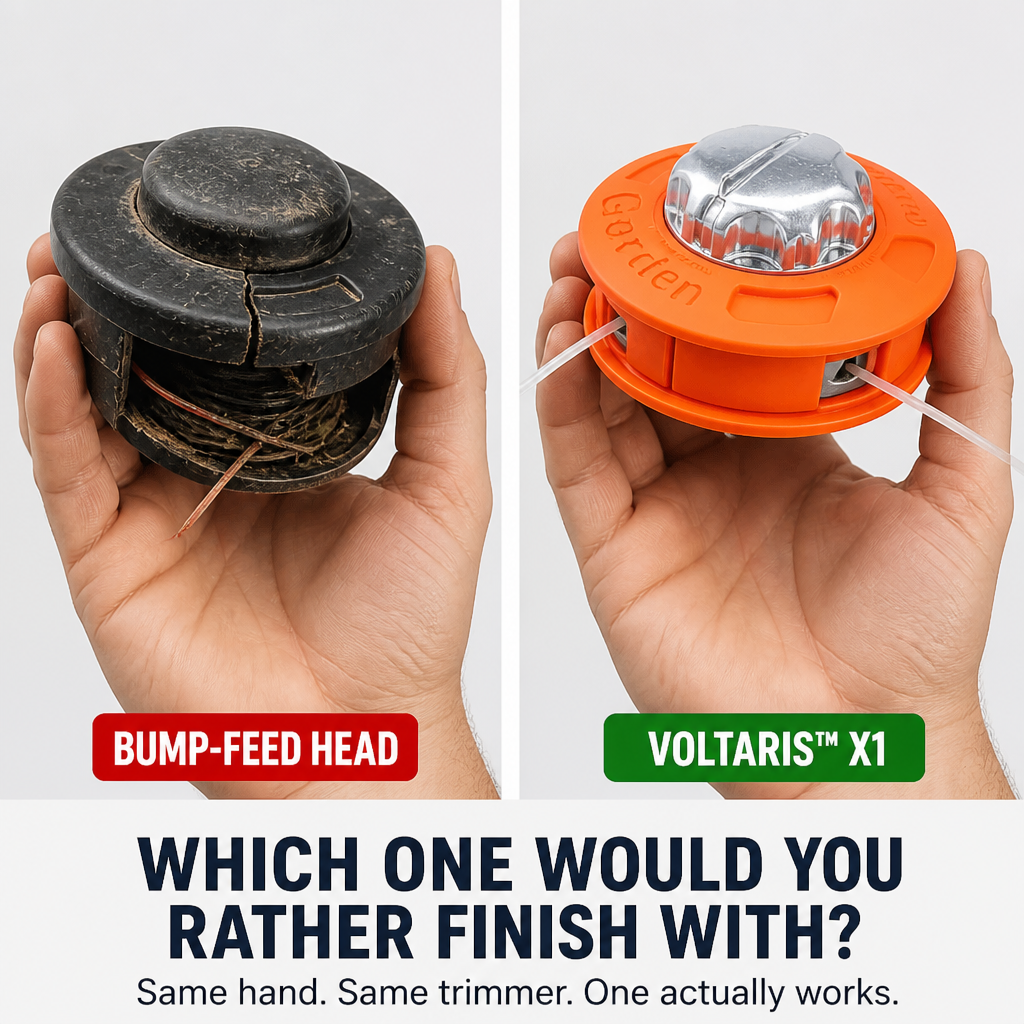 Voltaris™ X1 — Slice Through Thick Weeds Without Rewinding Another Trimmer Spool