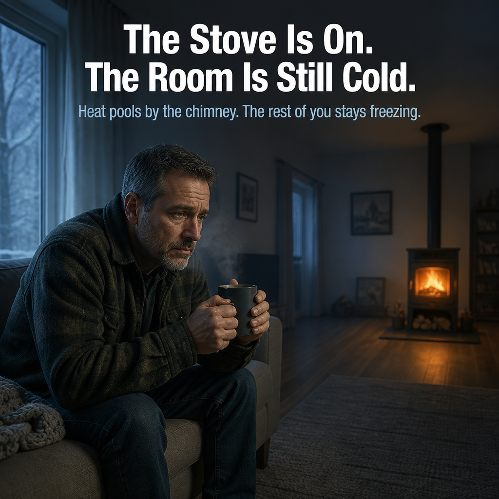 PulsaHeat™ — Push Wood Stove Heat To Every Cold Corner Of Your Room