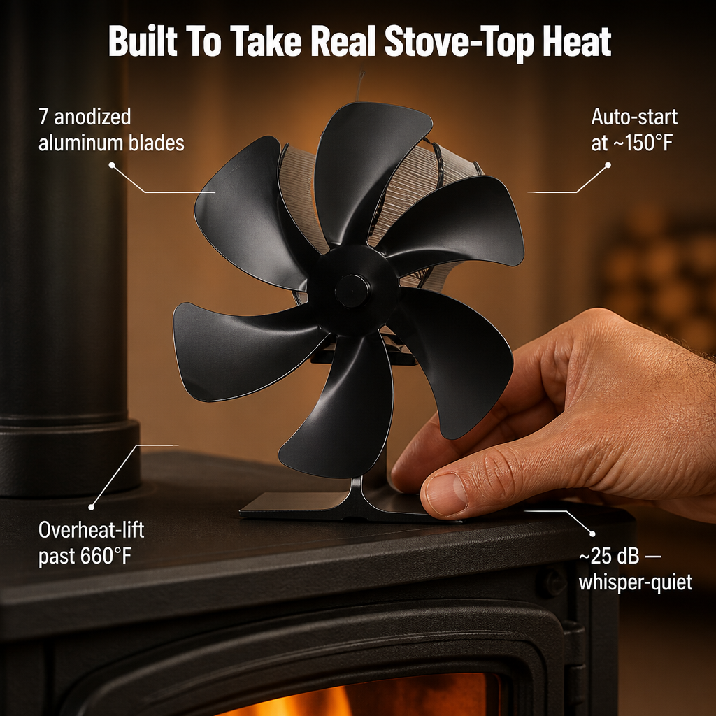 PulsaHeat™ — Push Wood Stove Heat To Every Cold Corner Of Your Room