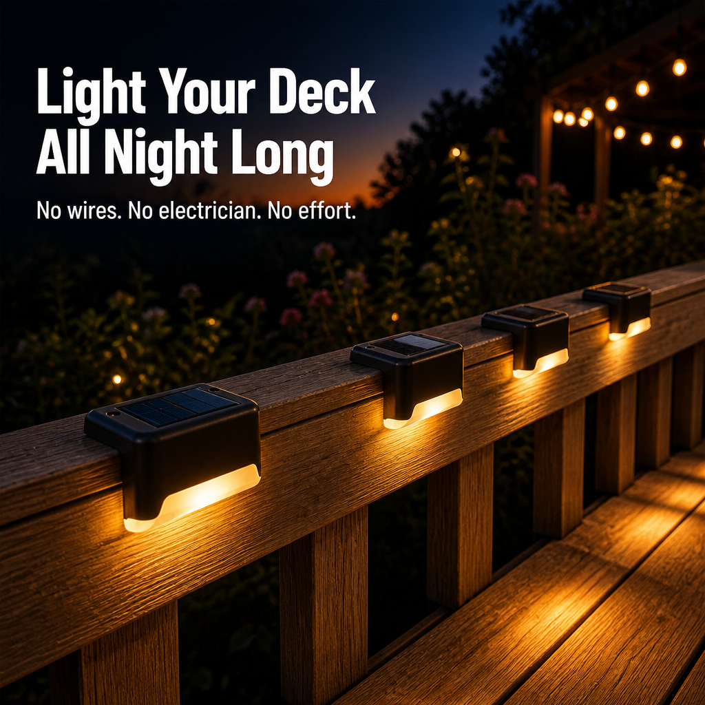 SolarGarden™ — Light Your Deck All Night With Zero Wires or Tools