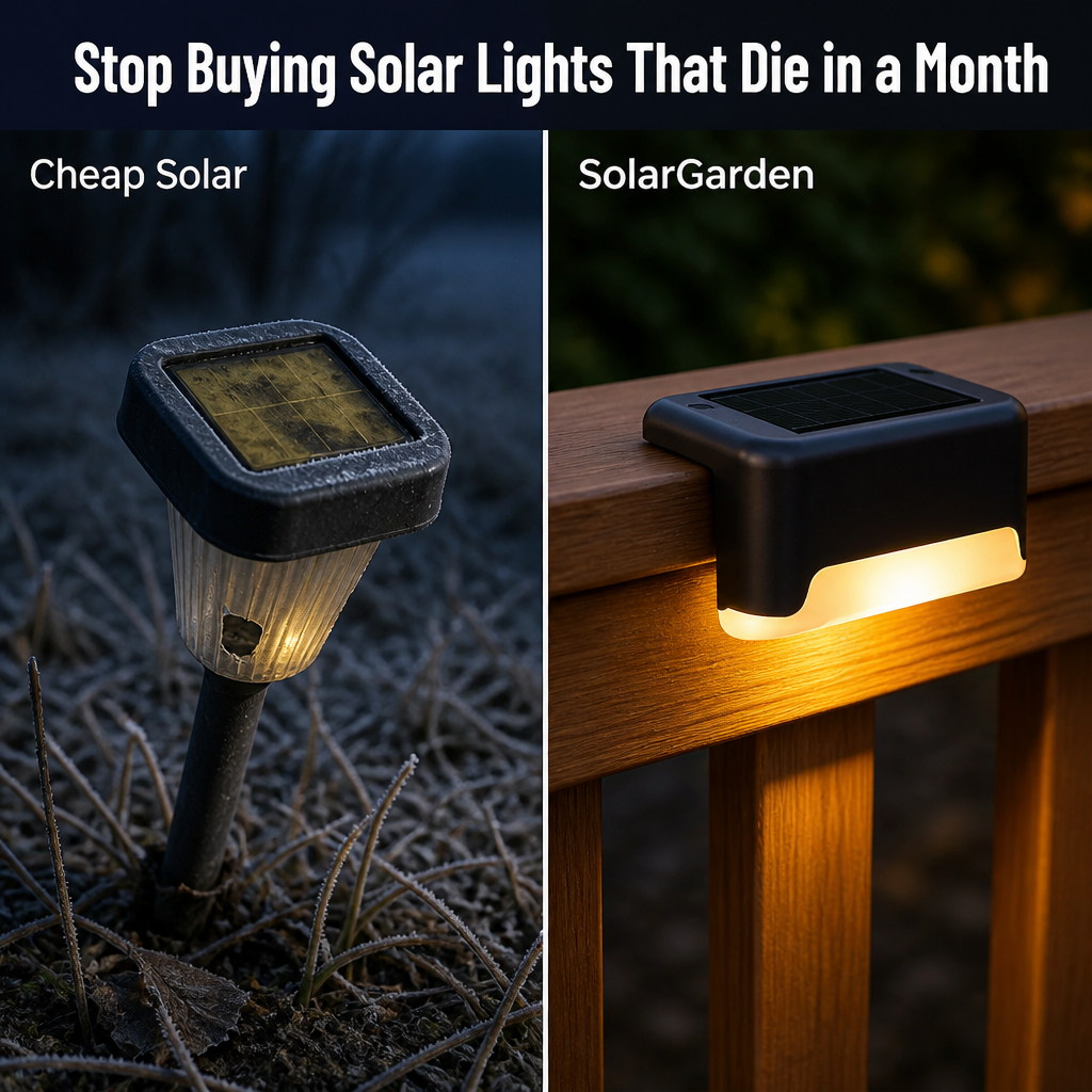 SolarGarden™ — Light Your Deck All Night With Zero Wires or Tools