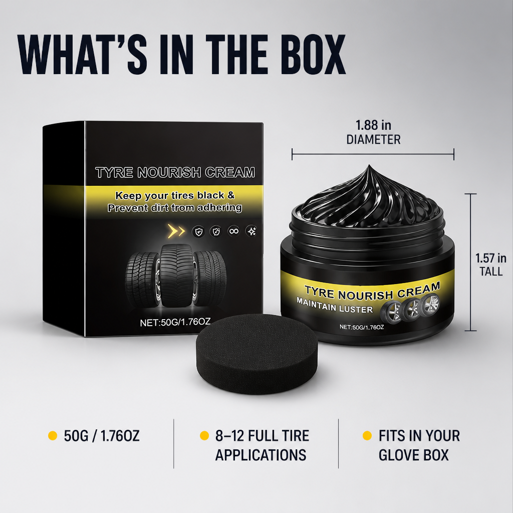 MidnightSheen™ — Restore Deep Black Tire Shine That Resists Sling, Rain & UV Fade