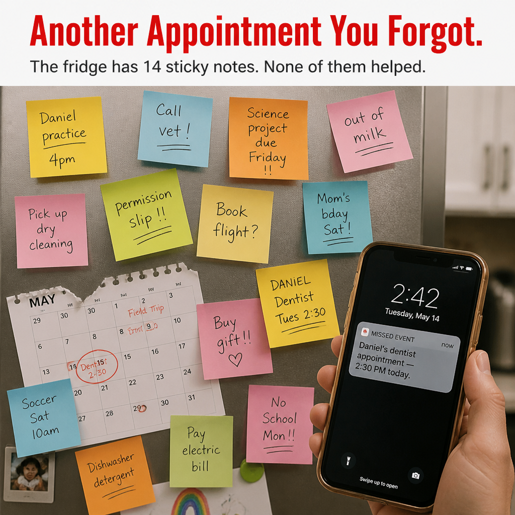 VibratoPlan™ — Map Every Practice, Pickup & Pool Party On The Fridge