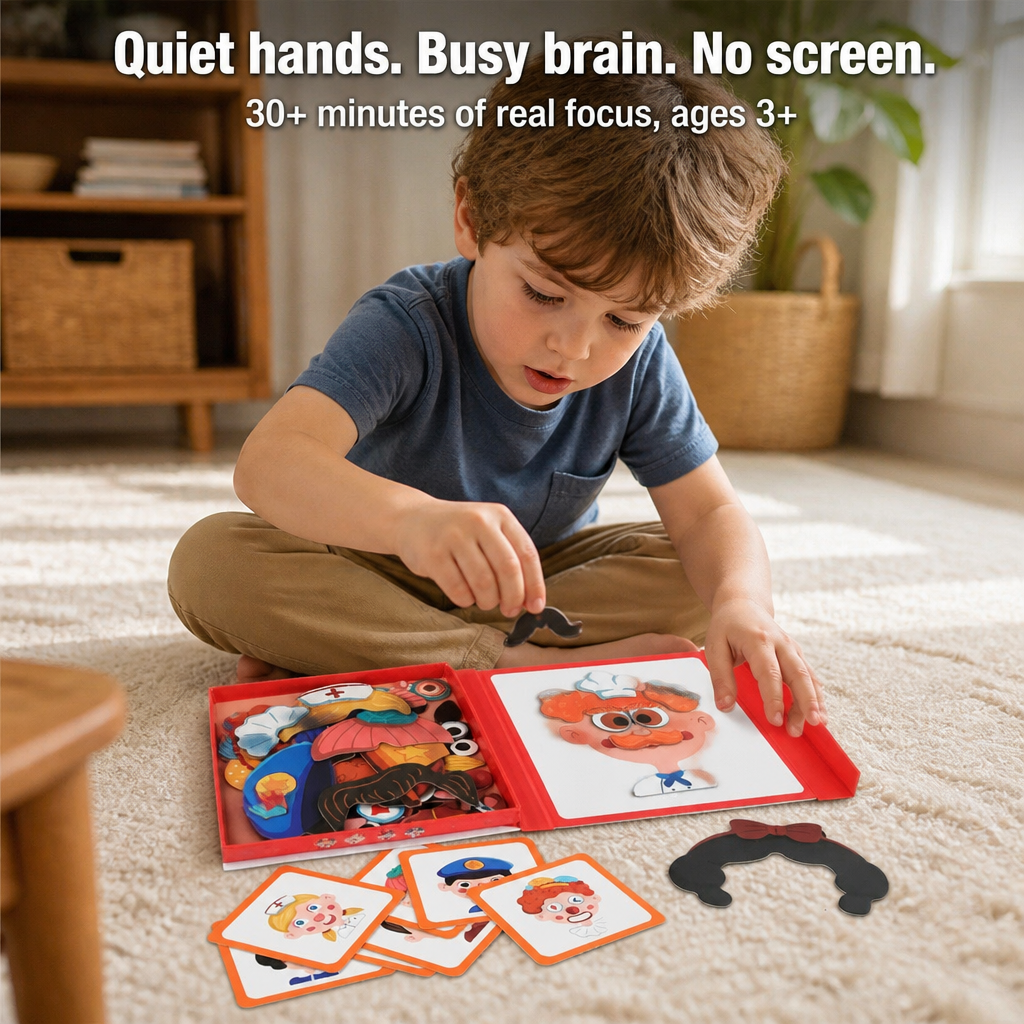 BrightMind™ — Build Faces, Spark Pretend Play, and End Screen-Time Battles