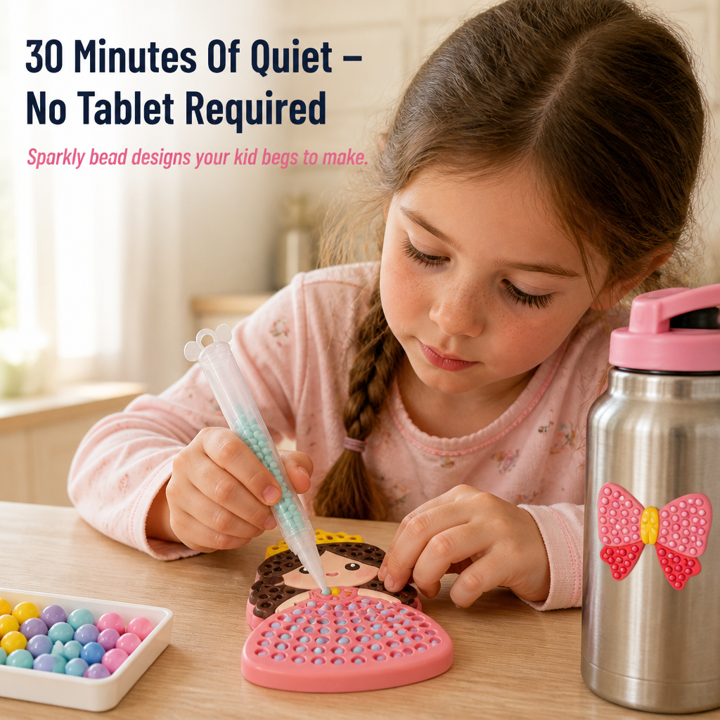 PrismPearl™ — Trade Screen Time For Sparkly Bead Stickers Kids Beg To Make