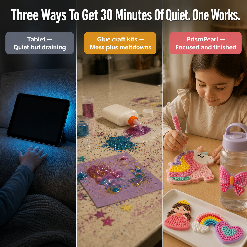 PrismPearl™ — Trade Screen Time For Sparkly Bead Stickers Kids Beg To Make