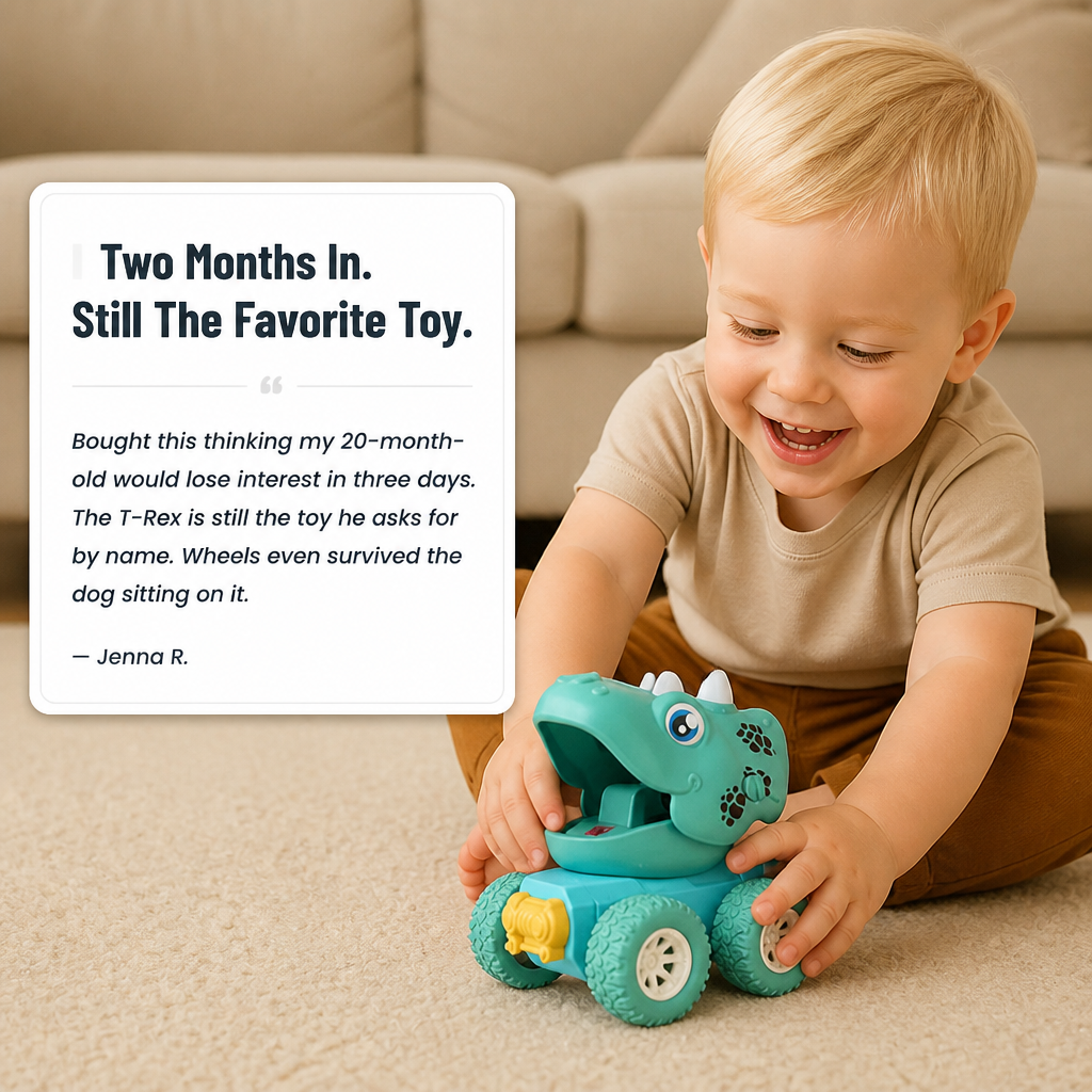 ThunderRex™ — Push, Race, and Roar with Tough No-Battery Dino Trucks