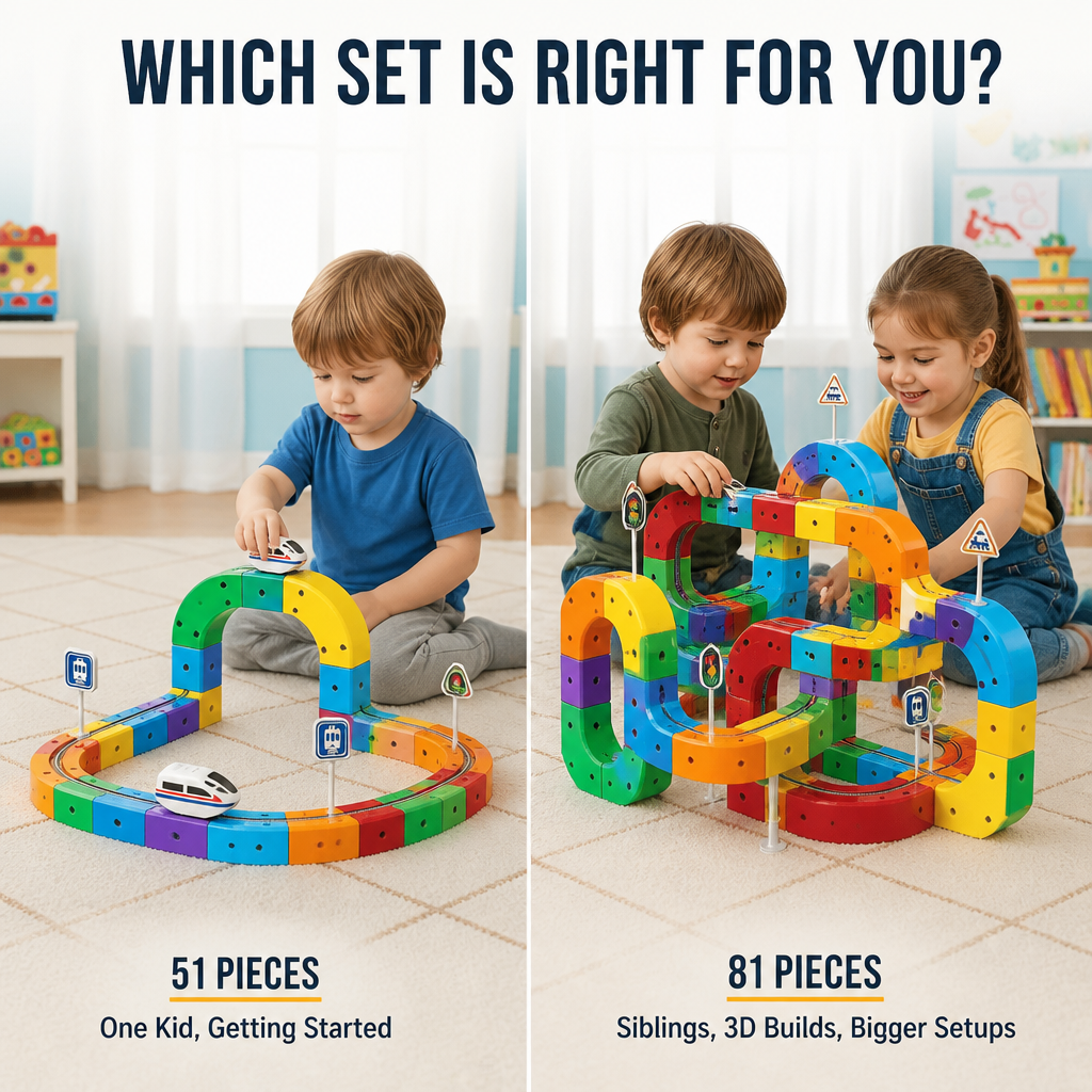 TurboTrail™ — Snap-Together Cube Tracks That Pull Kids Off Screens For Hours