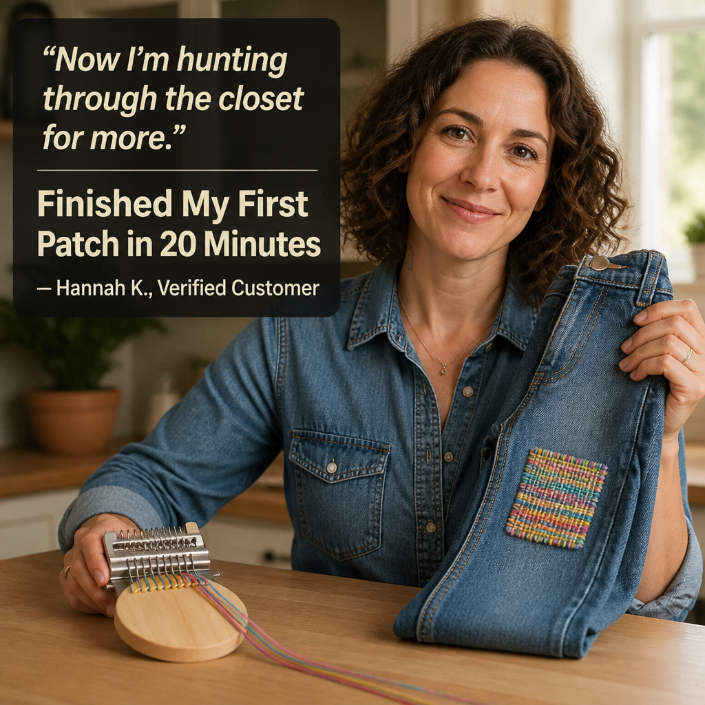Weaverly™ — Patch Jeans, Sweaters & Favorite Flannels Into Pinterest-Worthy Saves