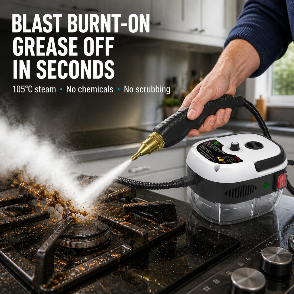 VaporJet™ — Blast Burnt-On Grease, Soap Scum and Grime Off Any Surface in Seconds