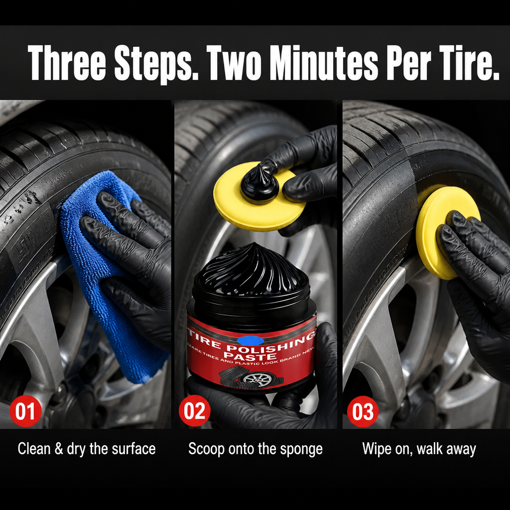 ObsediaBlack™ — Bring Faded Tires Back to Deep, Just-Detailed Black in Minutes
