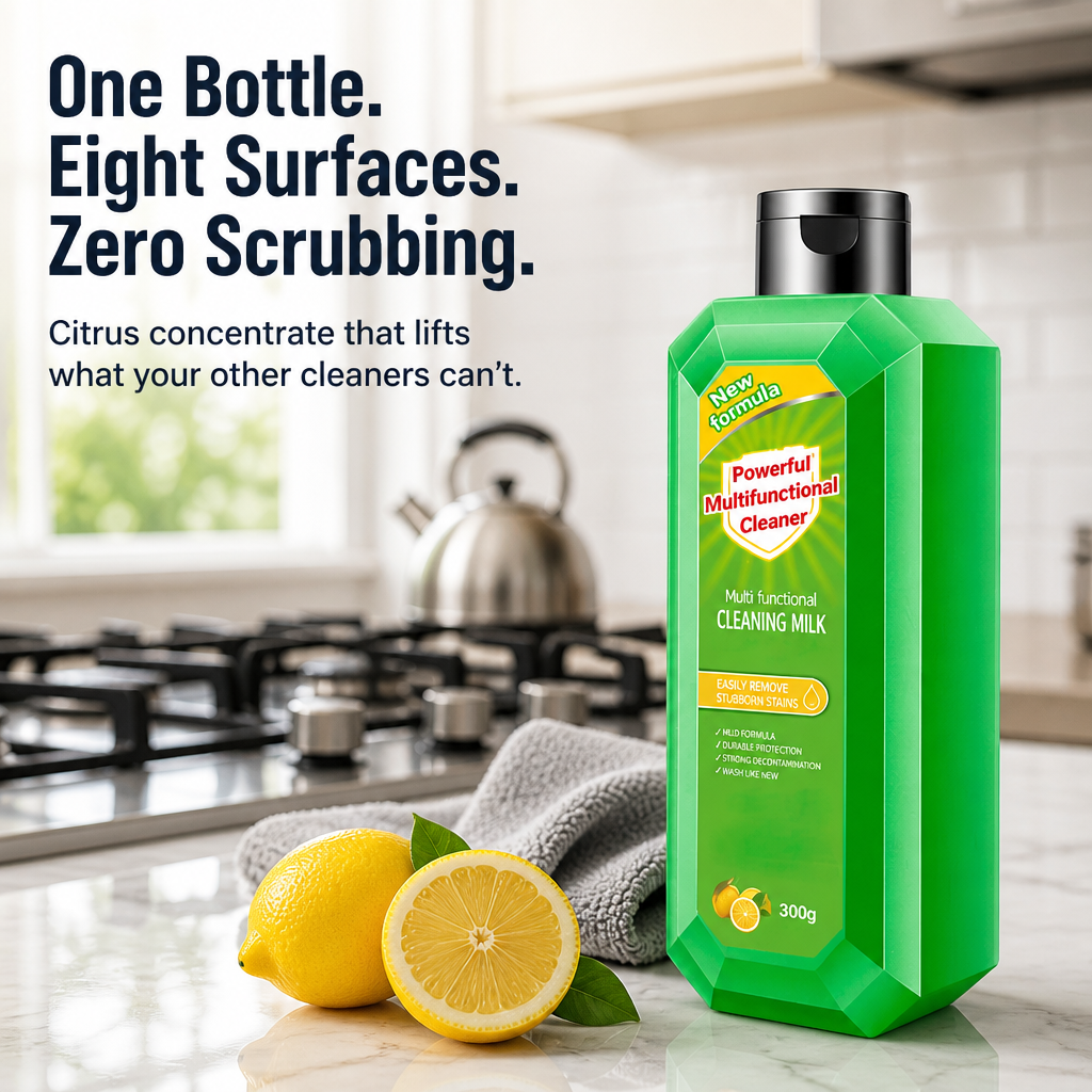 PureSheen™ — Lift Burned-On Grease and Tub Stains in Two Minutes Flat