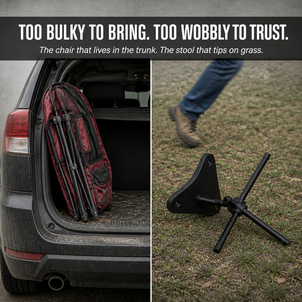 TerraSeat™ — Carry a 330 lb Seat That Folds Into Your Daypack