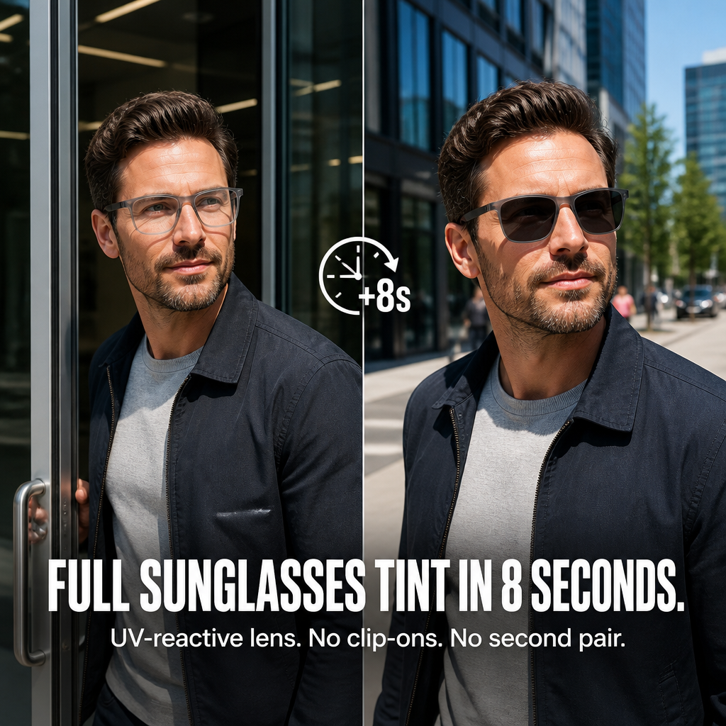 Visionary™ — Cut Screen Glare Indoors and Auto-Darken to Shades Outdoors