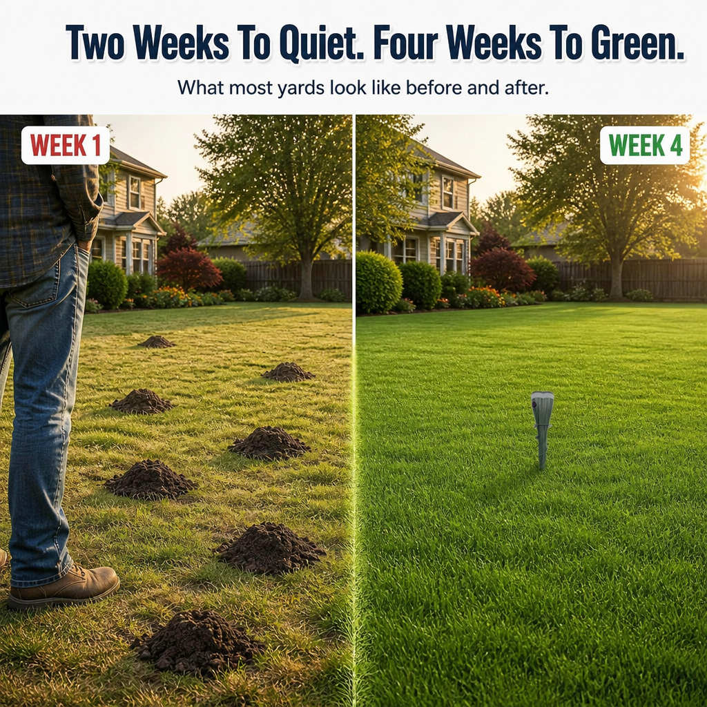 PestGuard™ — Drive Moles, Voles & Groundhogs Out With 100ft Silent Solar Pulses