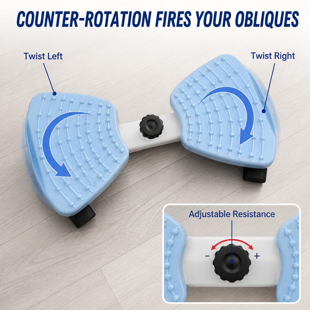 SilentPro™ — Twist Off Your Muffin Top Without Pounding Knees or Loud Workouts