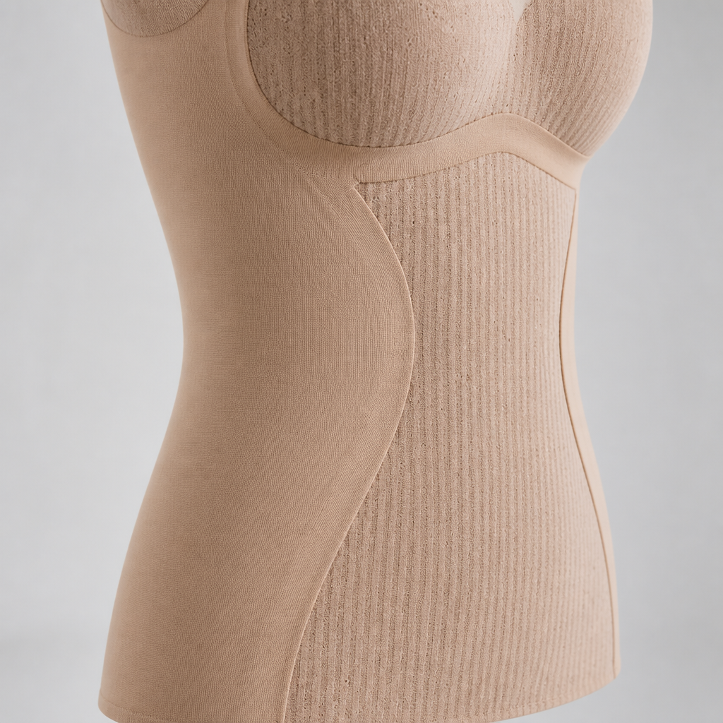 VeloFlex™ – Thermal Seamless Shaping Camisole with Built-In Lace Bra
