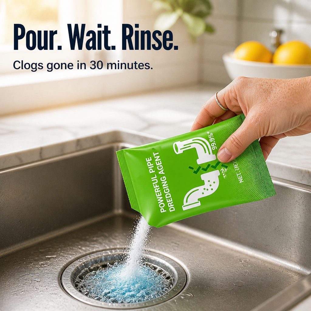 BreezeMaxPro™ — Dissolve Stubborn Drain Clogs and Wipe Out The Rotten Smell