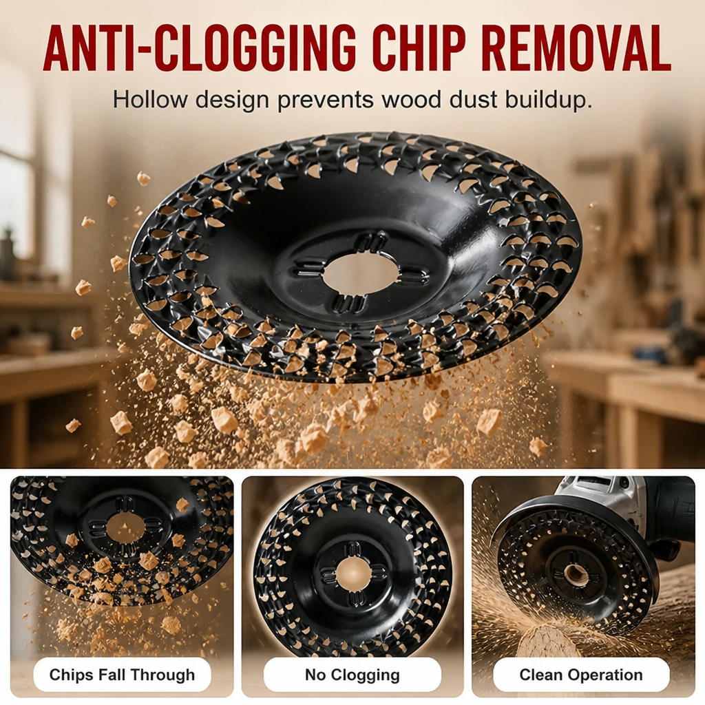VeloCraft™ — Carve, Shape & Hog Wood Twice As Fast On Any 5″ Grinder