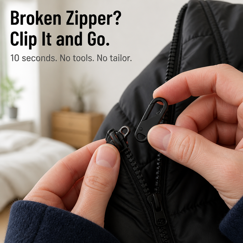 ZipProFix™ — Rescue Any Broken Zipper Pull in Under 10 Seconds | 8-Pack