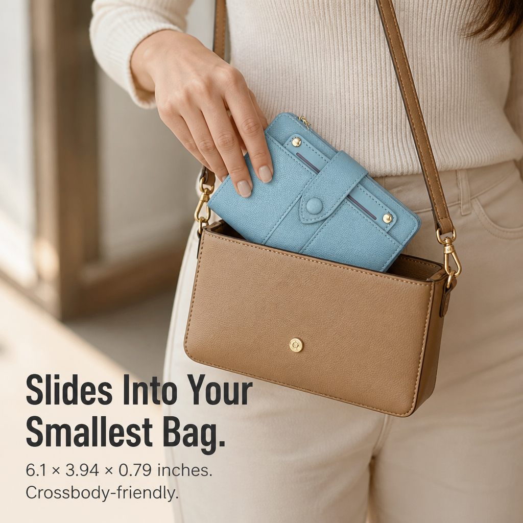 VeroLuxe™ — Fit 15 Cards Without Bulking Up Your Smallest Bag