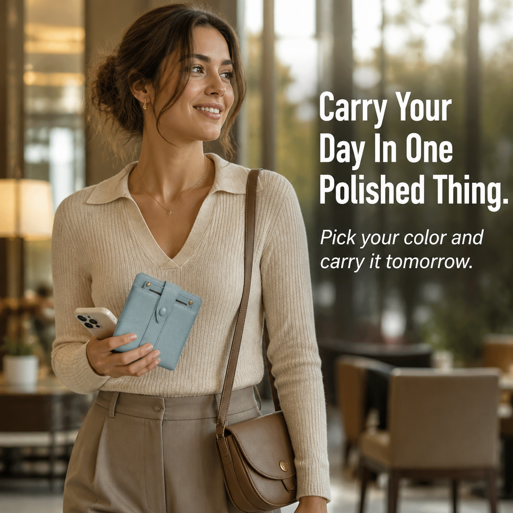VeroLuxe™ — Fit 15 Cards Without Bulking Up Your Smallest Bag