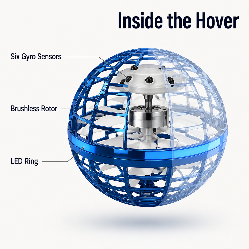 LuminaSphere™ — Hover, Boomerang & Catch It Mid-Air, One-Hand Tossable