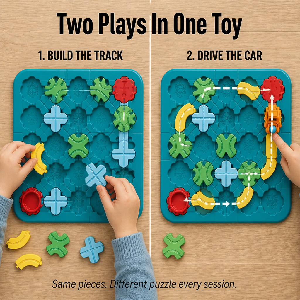 BrainTrail™ Maze — Build The Track, Drive The Car, Train Tiny Brains