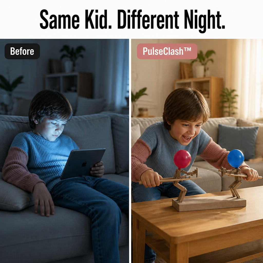 PulseClash™ — Spark Screen-Free Wooden Duels That Crack Kids Up in Minutes