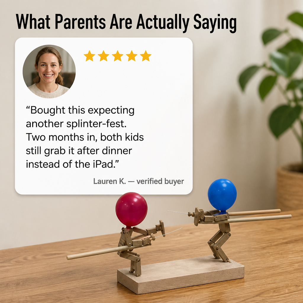 PulseClash™ — Spark Screen-Free Wooden Duels That Crack Kids Up in Minutes