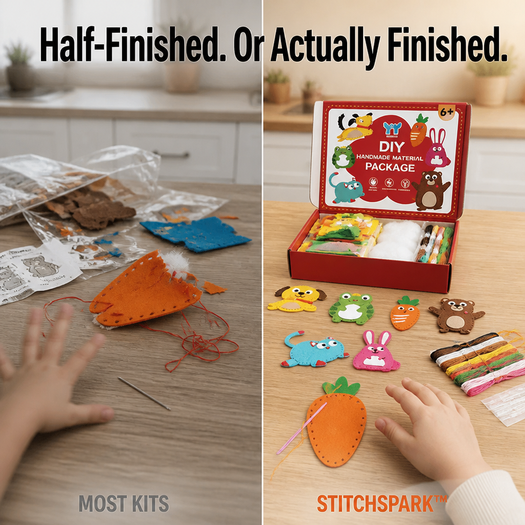 StitchSpark™ — Stitch Felt Animals That Build Focus, Confidence & Real Pride