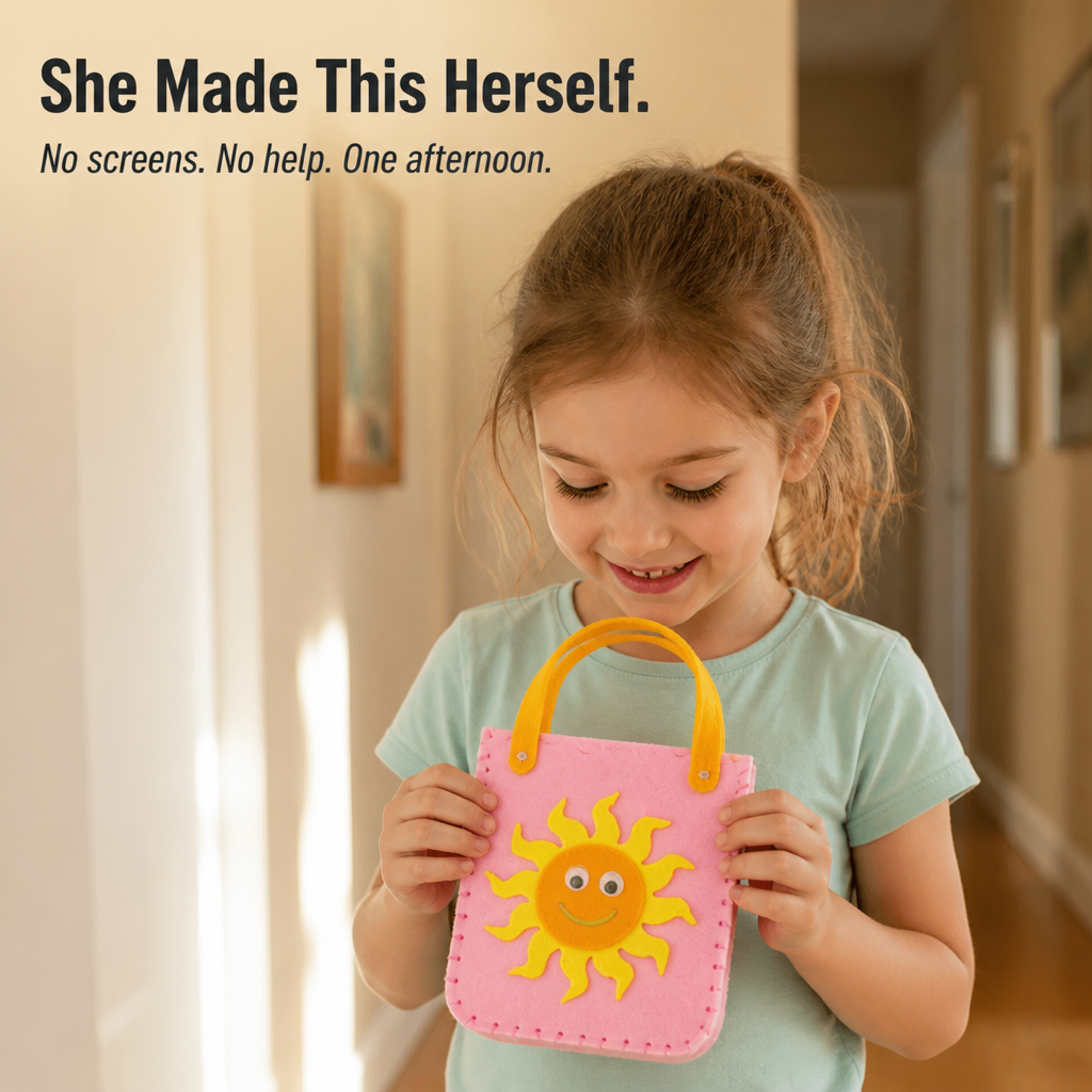 Weavy™ — Trade Screen Time for a Felt Bag Your Kid Sews Themselves