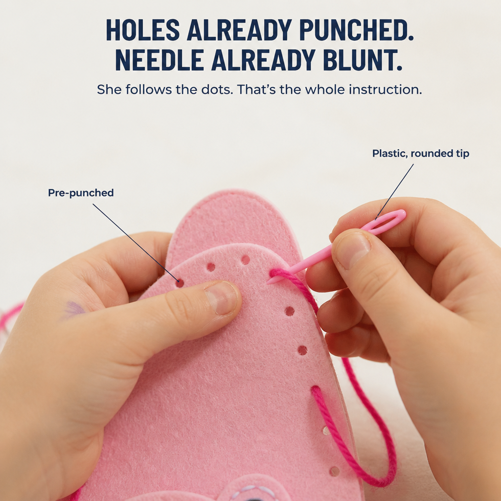 Weavy™ — Trade Screen Time for a Felt Bag Your Kid Sews Themselves